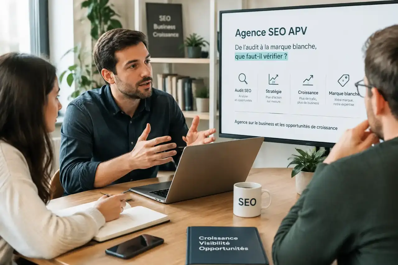 Agence SEO APV : de l’audit à la marque blanche, que faut-il vérifier ?