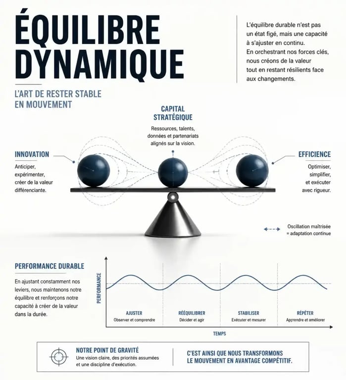 Concept d'équilibre dynamique pour une réorientation stratégique réussie
